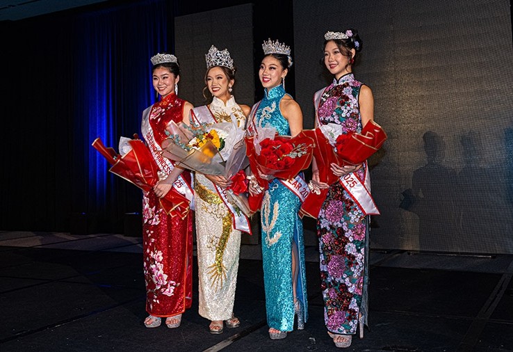 獲得優勝的四位選手:冠軍徐美倩(左二),亞軍李佳怡(右二),季軍號選手吳子矜(左一),张睿獲得第四名